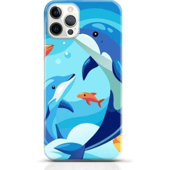 Dolphin iPhone 12 Pro case Style 8