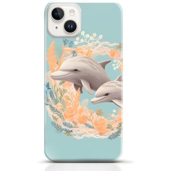 Dolphin iPhone 13 mini case Style 3