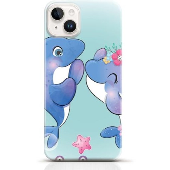 Dolphin iPhone 15 case Style 17