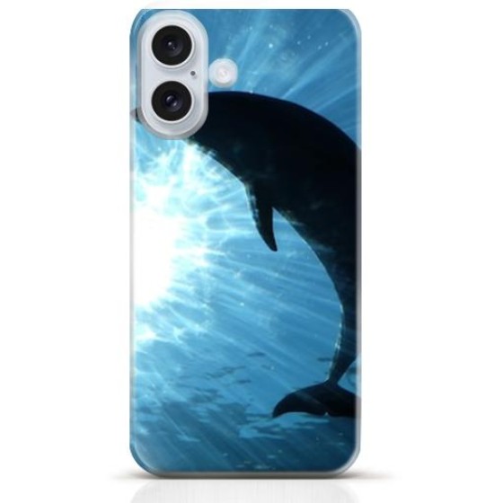 Dolphin iPhone 16 case Style 14