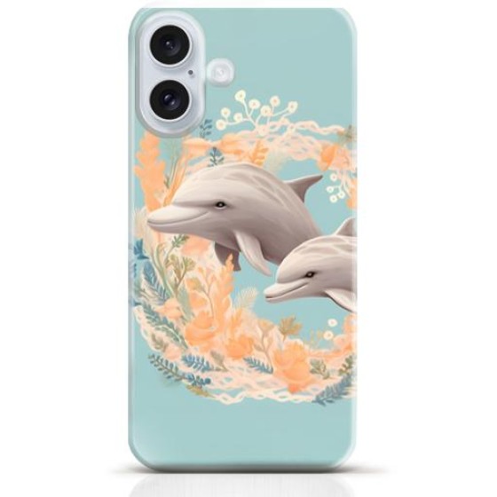 Dolphin iPhone 16 case Style 3