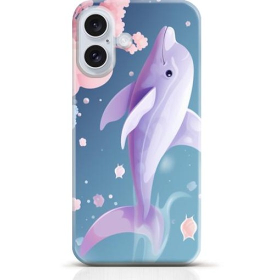 Dolphin iPhone 16 case Style 4