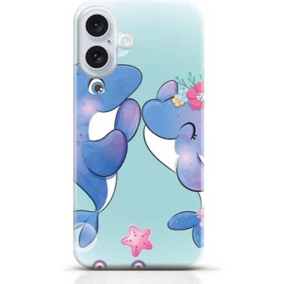 Dolphin iPhone 16 Plus case Style 17