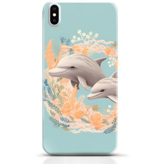 Dolphin iPhone XS case Style 3