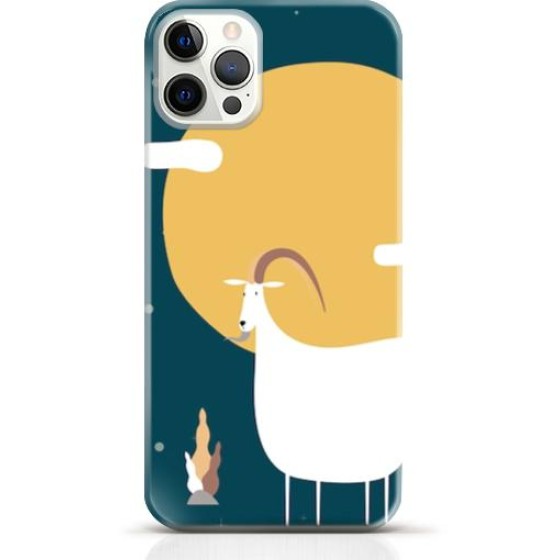 Goat iPhone 14 Pro case Style 4