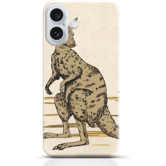 Kangaroo iPhone 16 case Style 24