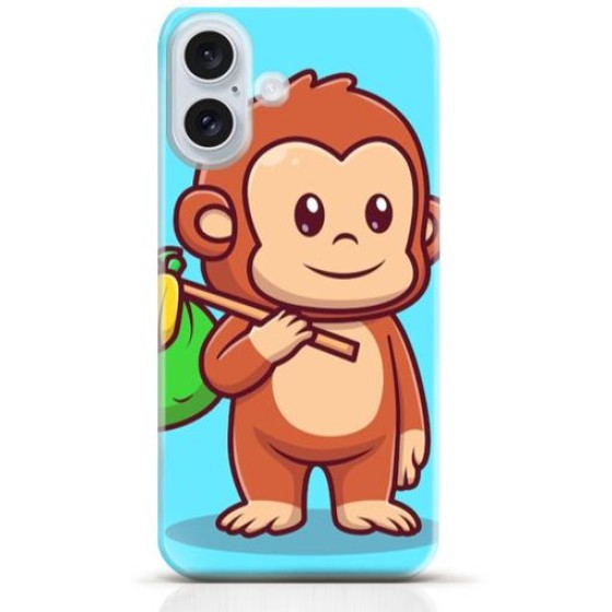 Monkey iPhone 16 case Style 15