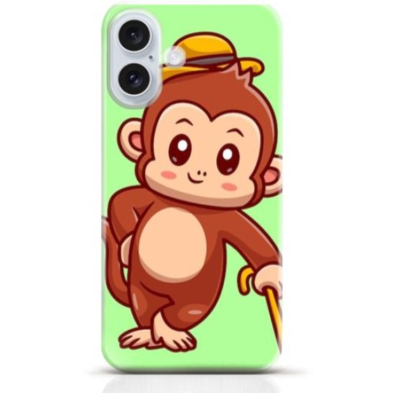 Monkey iPhone 16 case Style 17