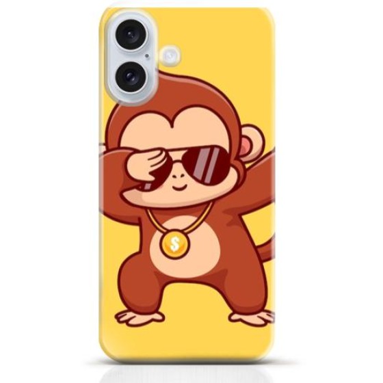Monkey iPhone 16 case Style 5
