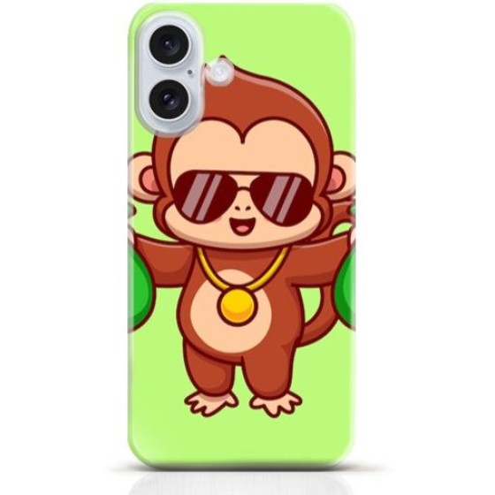 Monkey iPhone 16 case Style 6