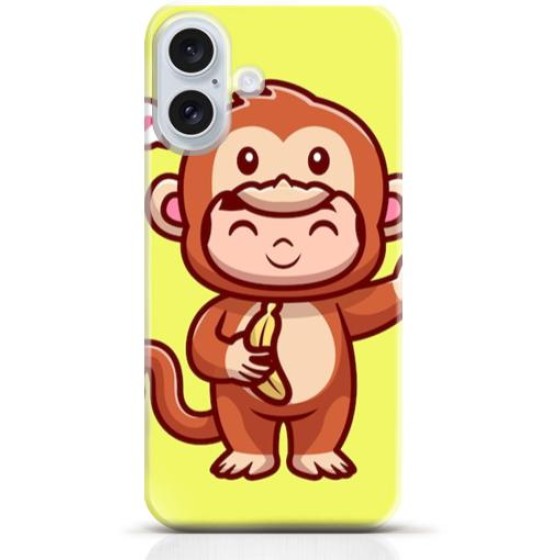 Monkey iPhone 16 Plus case Style 12