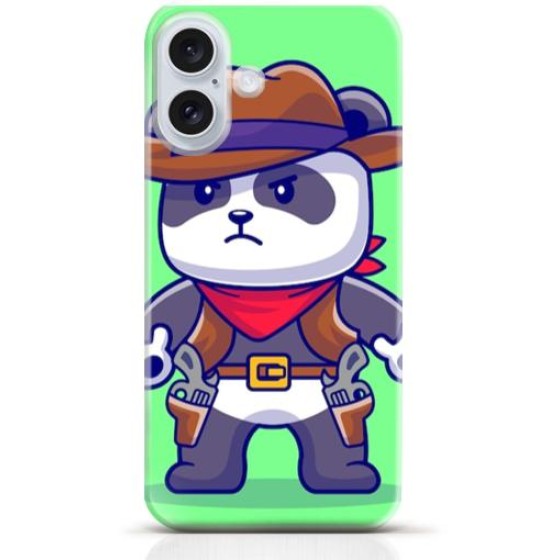 Panda iPhone 16 Plus case Style 19