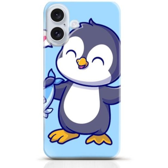 Penguin iPhone 16 case Style 12