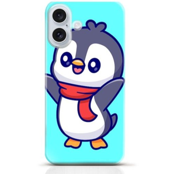 Penguin iPhone 16 Plus case Style 16