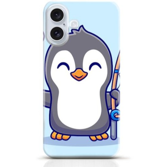 Penguin iPhone 16 Plus case Style 19