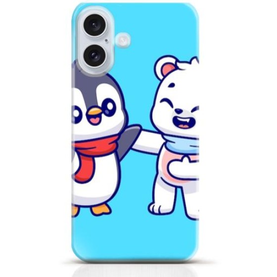 Penguin iPhone 16 Plus case Style 21
