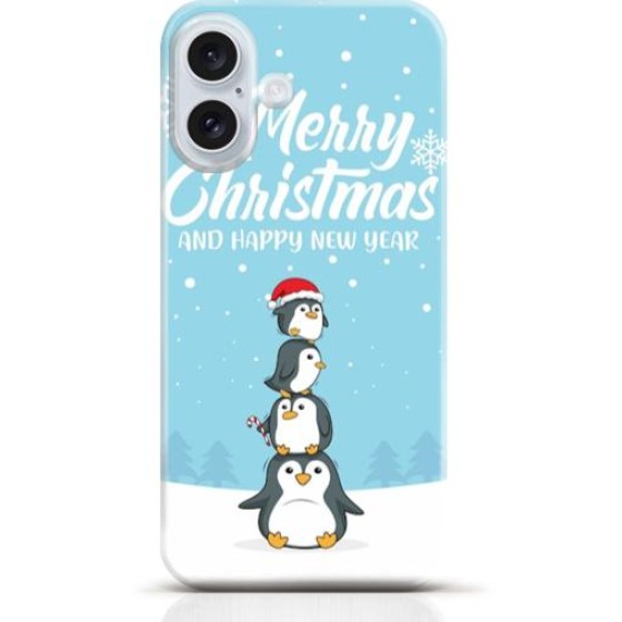 Penguin iPhone 16 Plus case Style 22