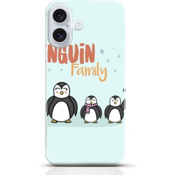 Penguin iPhone 16 Plus case Style 25