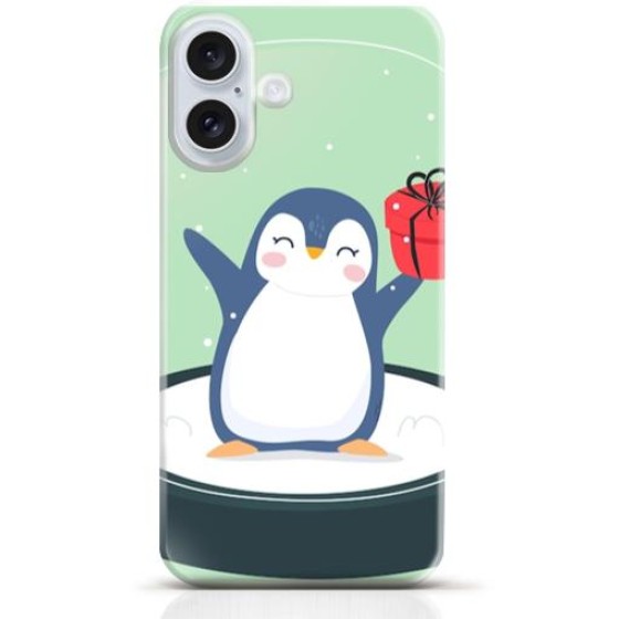 Penguin iPhone 16 Plus case Style 3