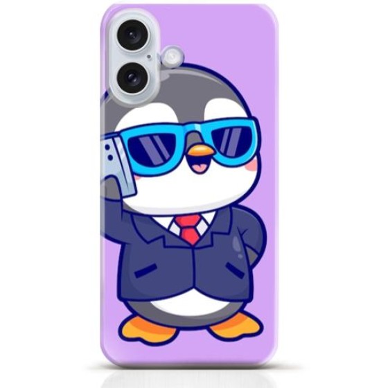 Penguin iPhone 16 Plus case Style 9