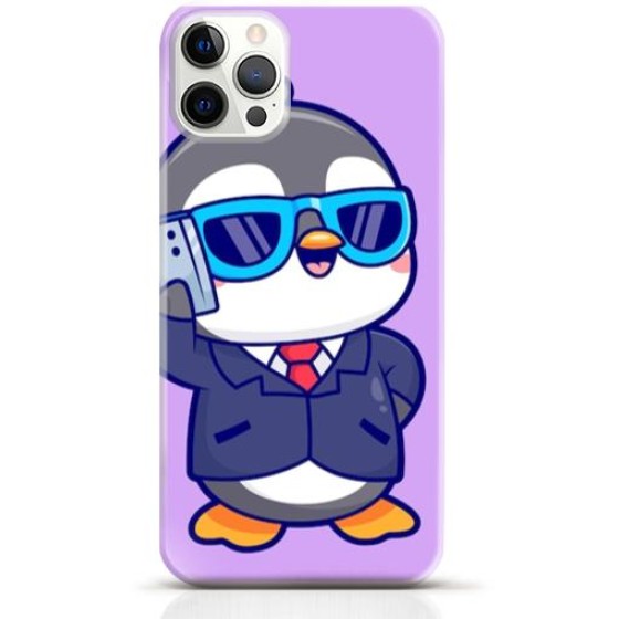 Penguin iPhone 16 Pro case Style 9